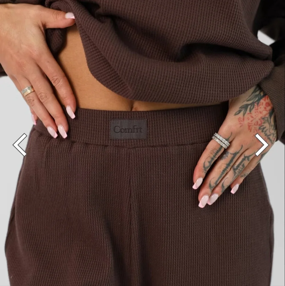 Comfrt NEW Cocoa Waffle Pants Unisex Size Medium - Picture 6 of 7